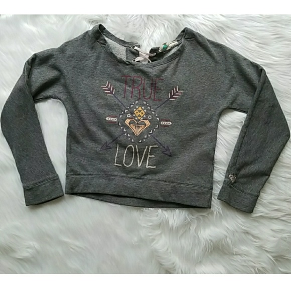 Roxy Girls True Love Pullover Lace Hoodie - Picture 2 of 8